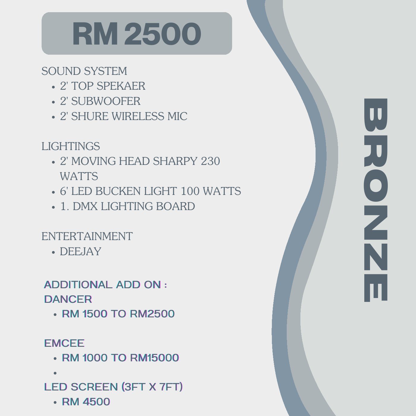 Bronze package page 2